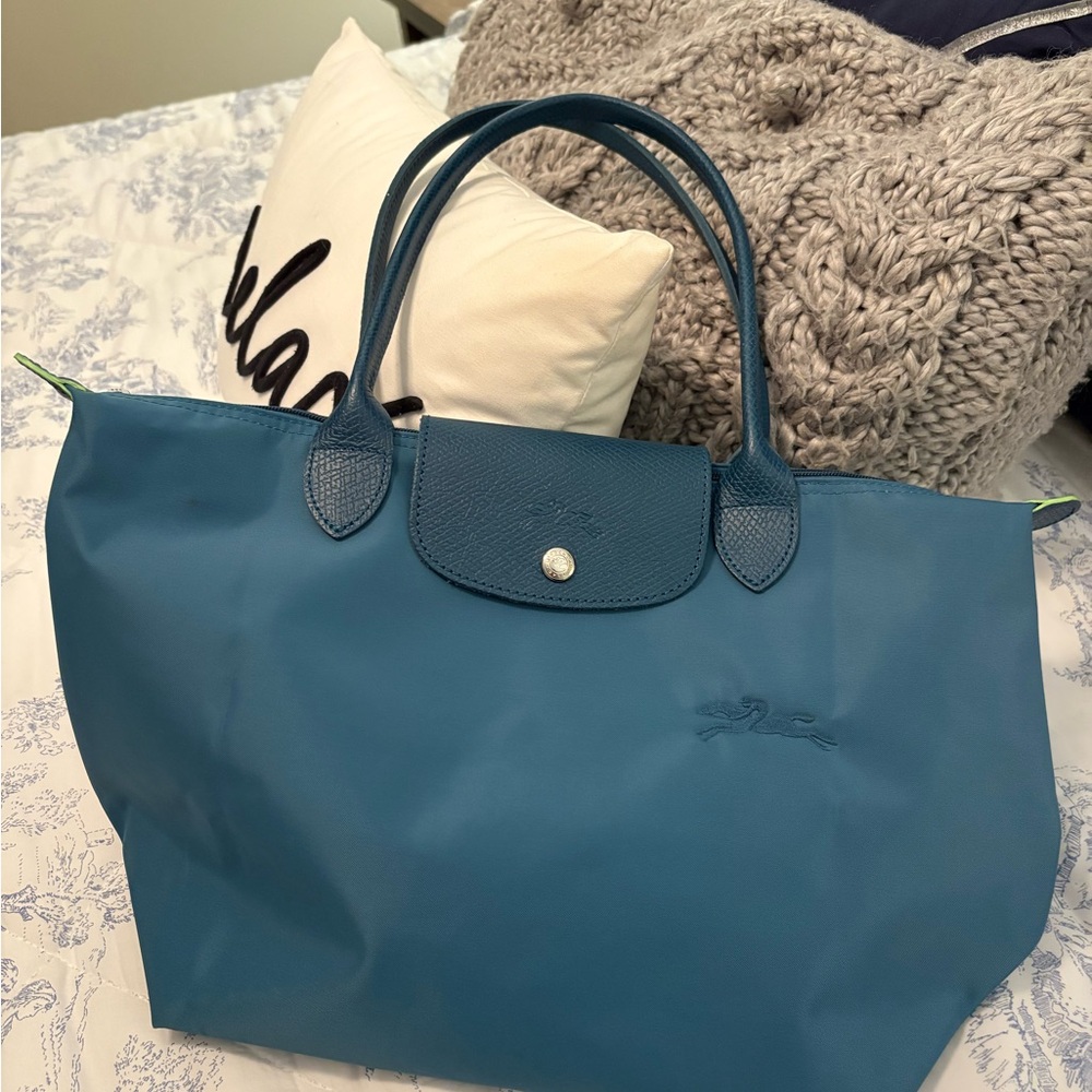 Longchamp Teal Tote Bag